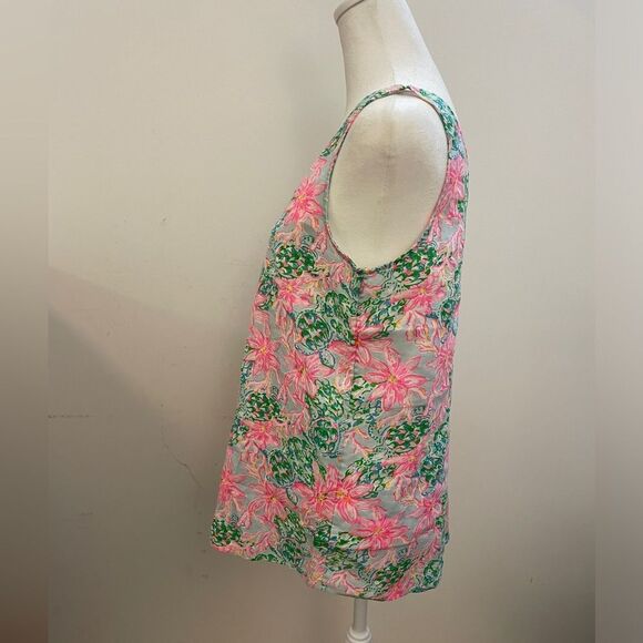 NWT Lily Pulitzer Floral Tank Top Size S - Picture 3 of 9